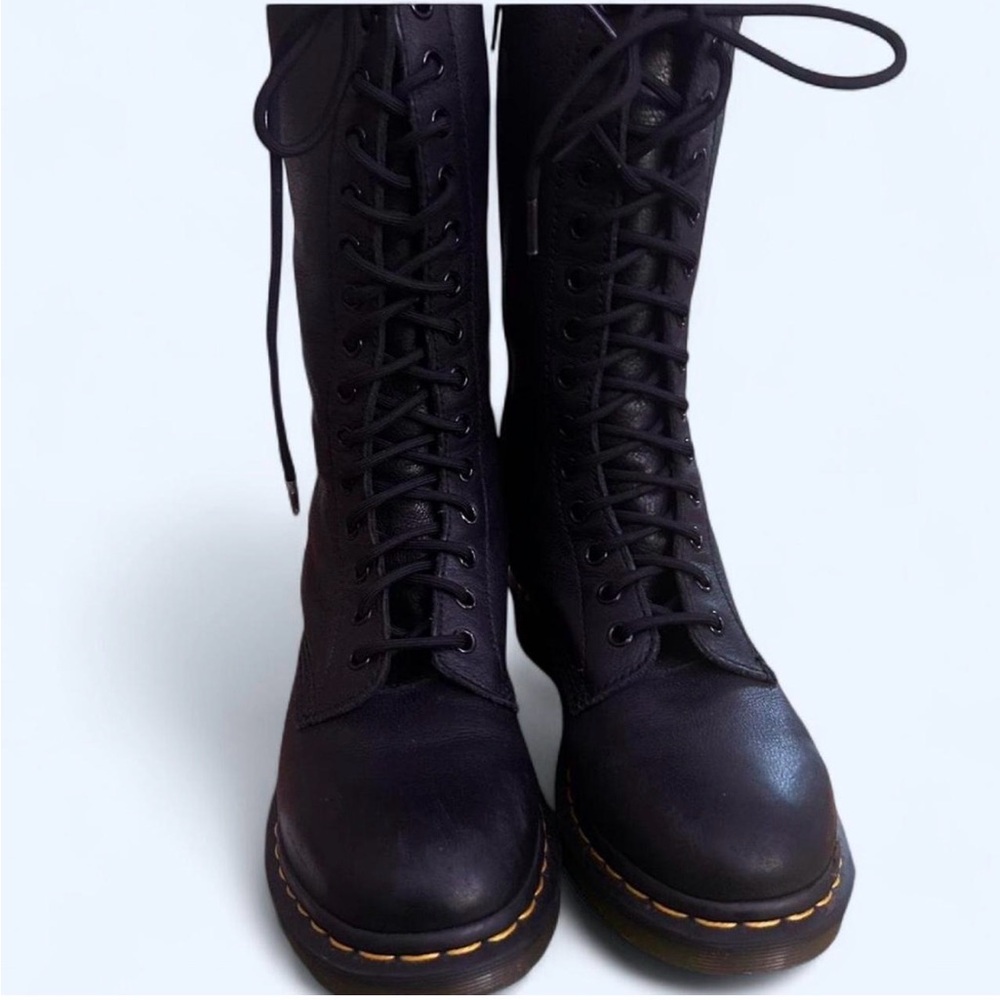 Dr. Martens Black Leather Combat Boots